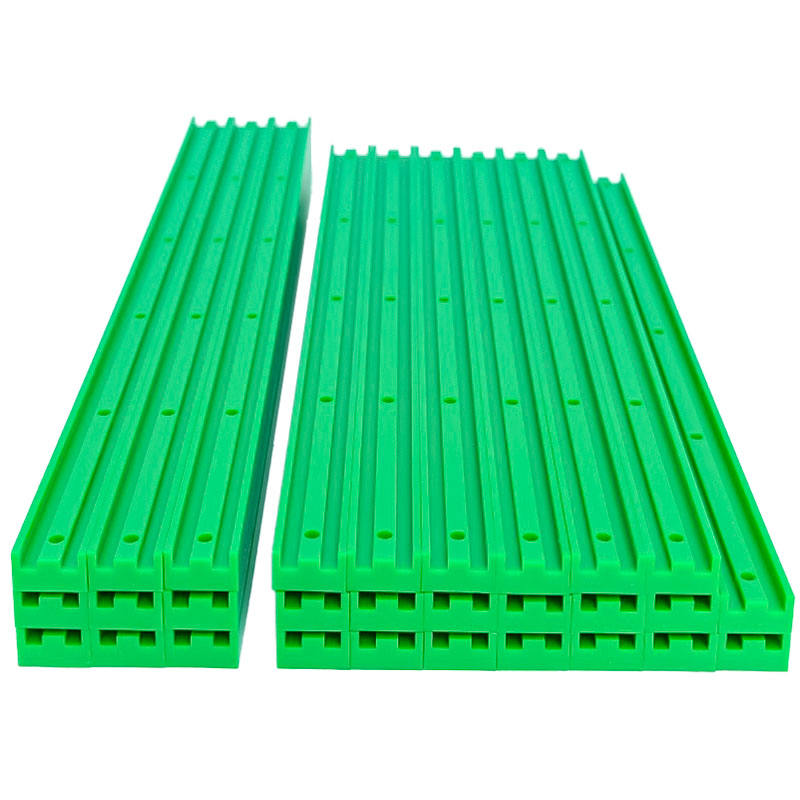 Green UHMWPE conveyor guide rail