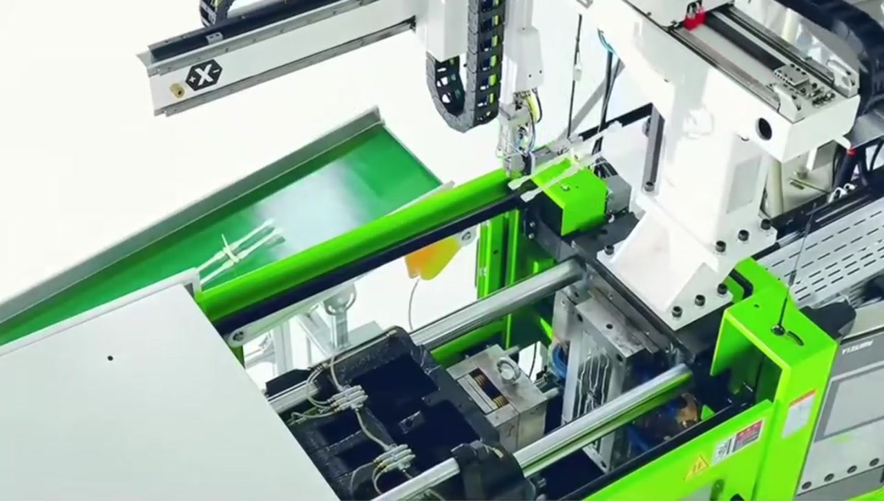 Injection molding equipment shown in the SRRP factory film