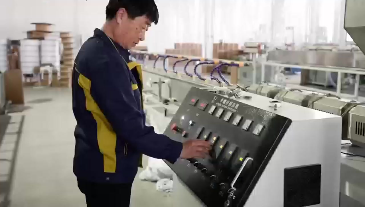 Production equipment being operated in the SRRP factory film