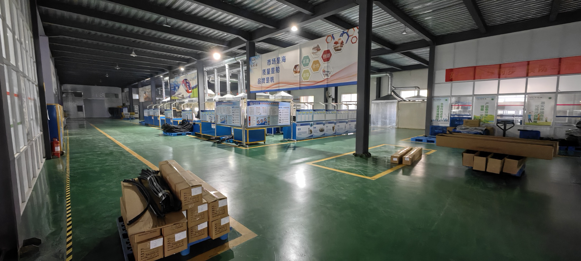 SRRP production floor and component workstations
