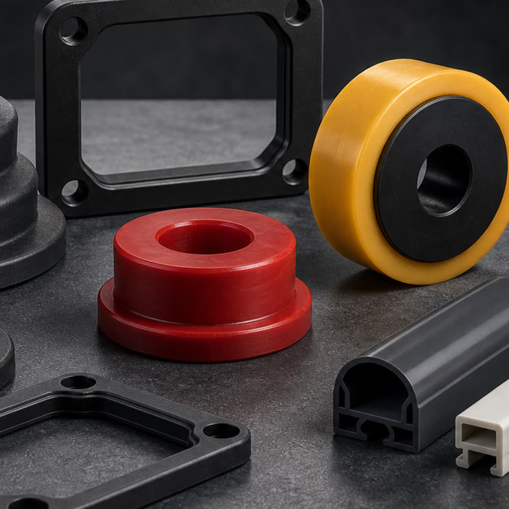 Polyurethane bushings rollers and wheels